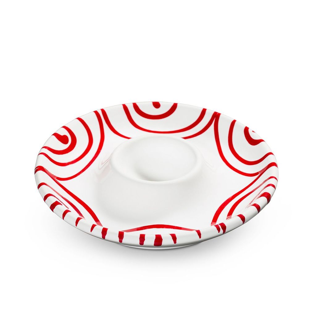 Gmundner Keramik Rotgeflammt Eierbecher 12 cm