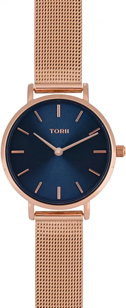 Regalo Donna: Orologio TORII R28RS.NR Blu Navy Oro Rosa - Collezione Kasai