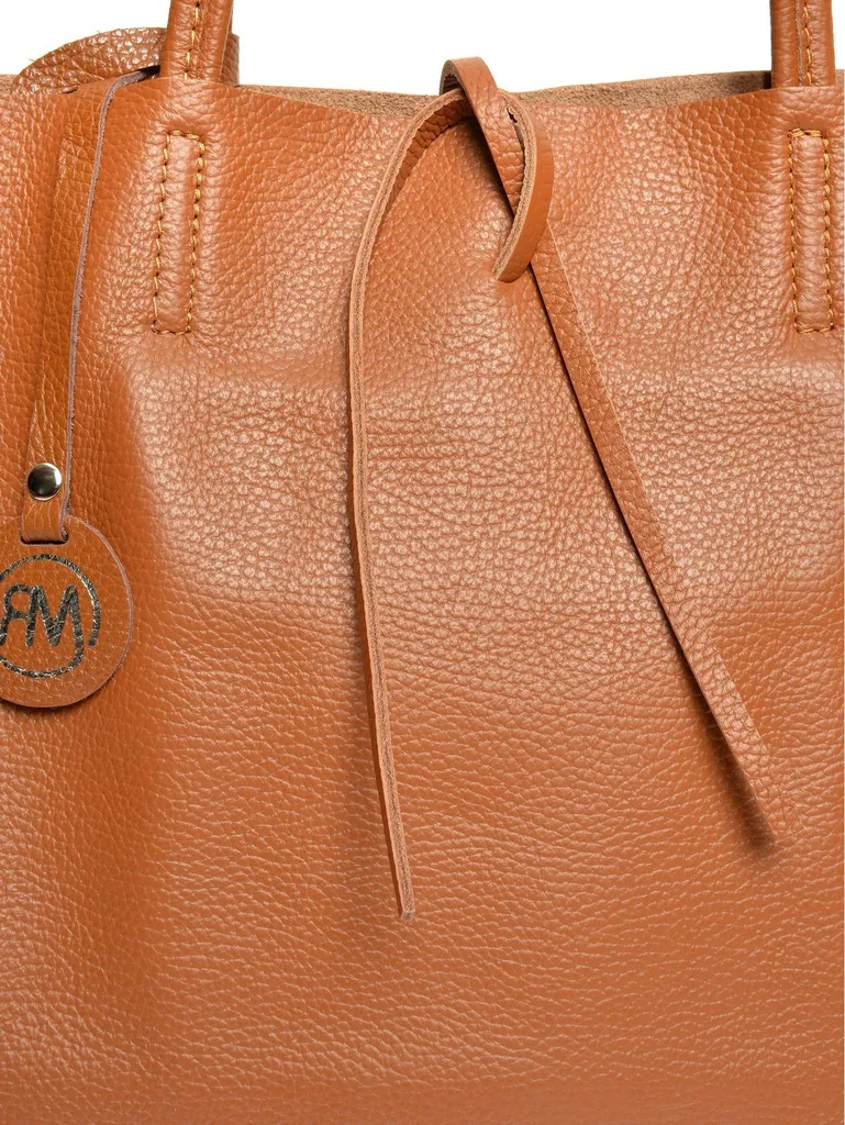 Sac à main cabas Roberta M Cognac RM 1847 collection hiver 2025
