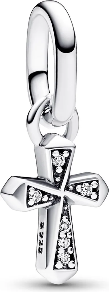 Petit Charm Croix pour Personnaliser votre Collier ou Bracelet Pandora