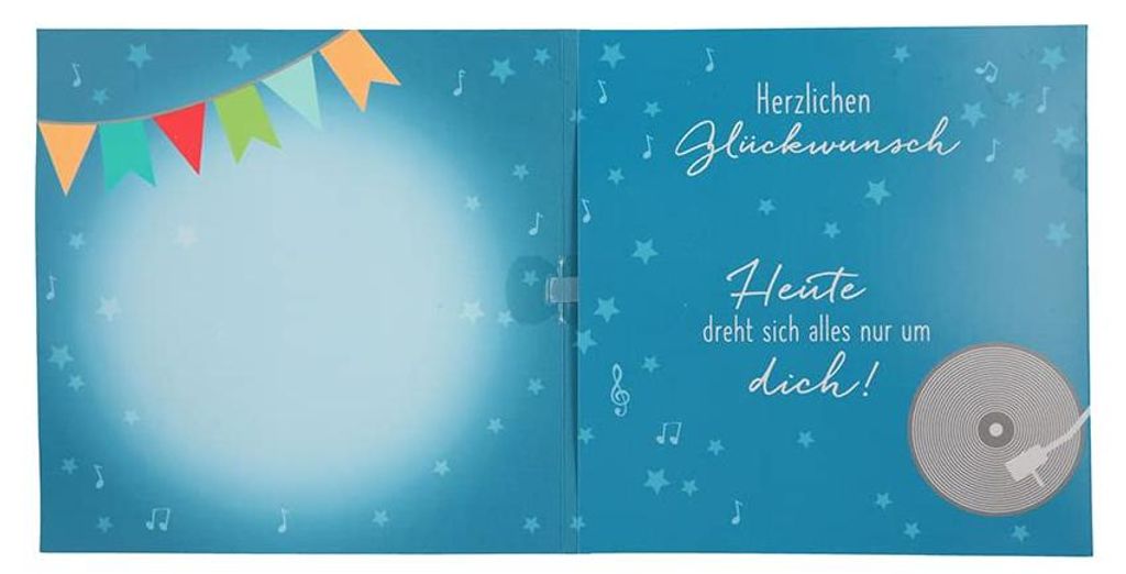 Číselná karta k 66. narodeninám s hudbou, rafinovaná Obrázok produktu 