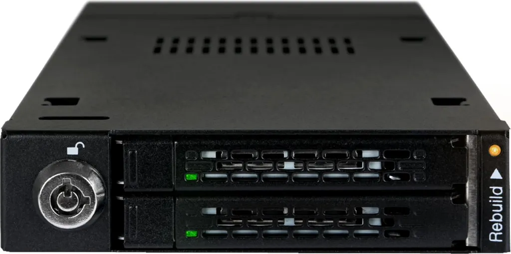 Icy Dock MB992SKR-B Rack Mobile 2,5 SATA HDD/SSD Raid 1 pour Baie 3,5 - 3
