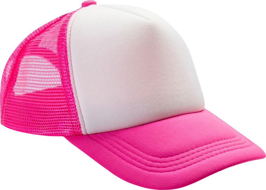 Result - Trucker Cap Detroit BC4787 (Einheitsgröße) (Flamingo-Rosa/Weiß)