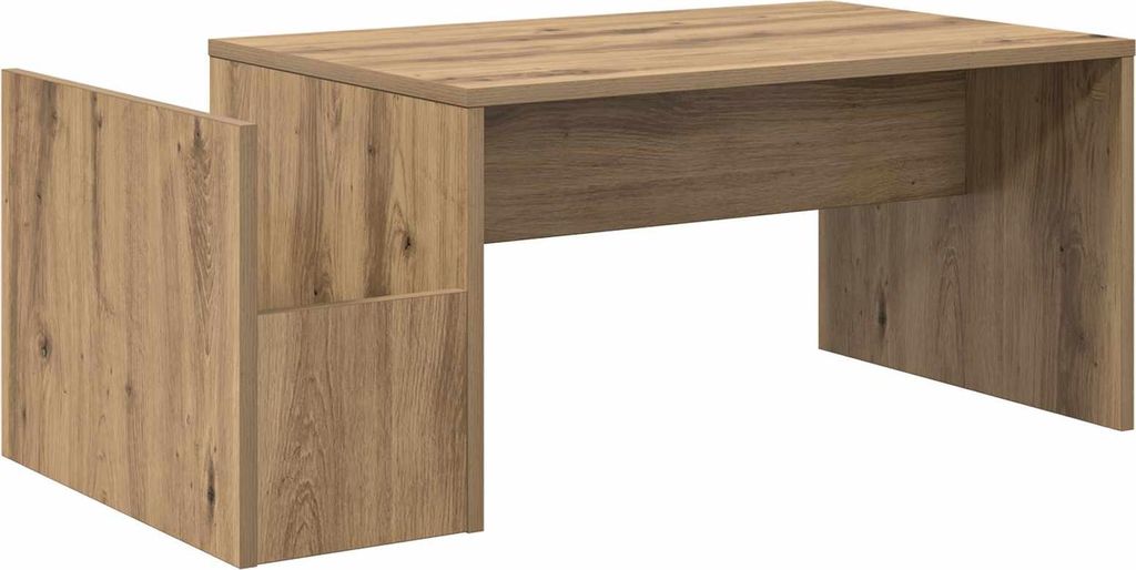 vidaXL Couchtisch Artisan-Eiche 90 x 45 x 35 cm Holzwerkstoff