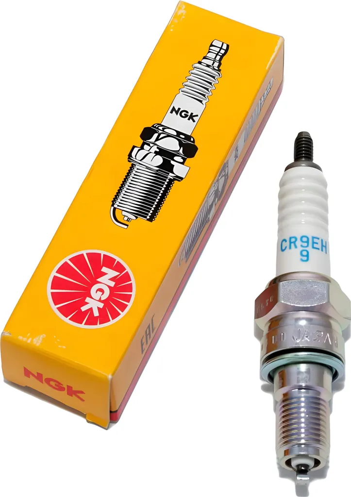 Candela NGK CR9EH-9 con soppressione delle interferenze, filettatura lunga 19,0 mm Ø 10,0 mm, 5454 / 7502