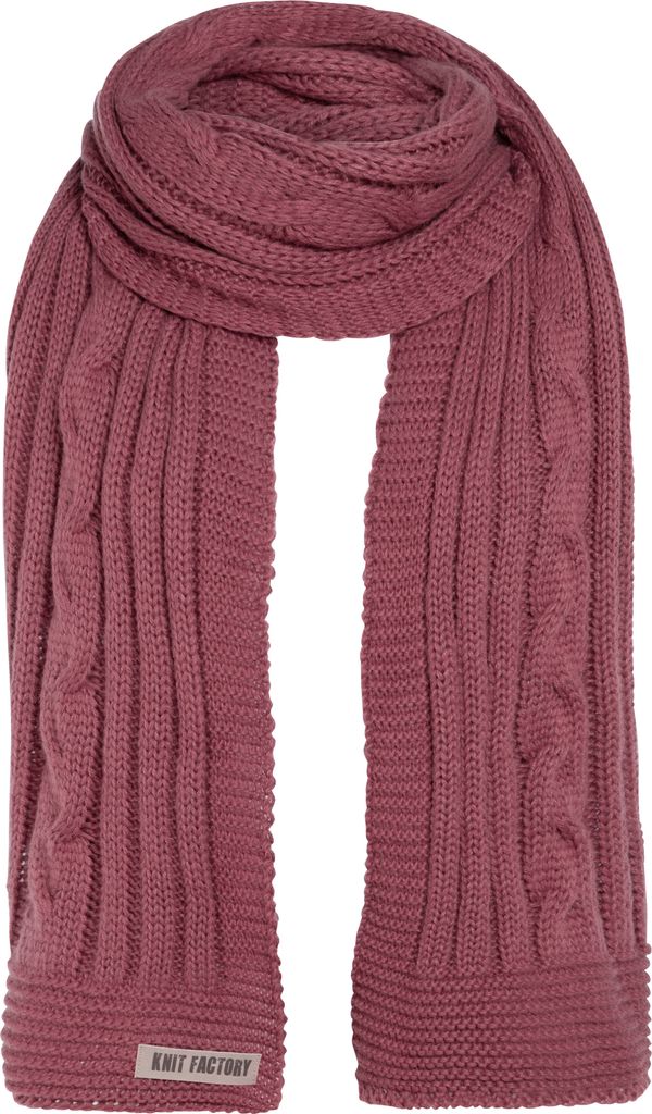 Knit Factory Elin Schal - Stone Red - 200x50 cm