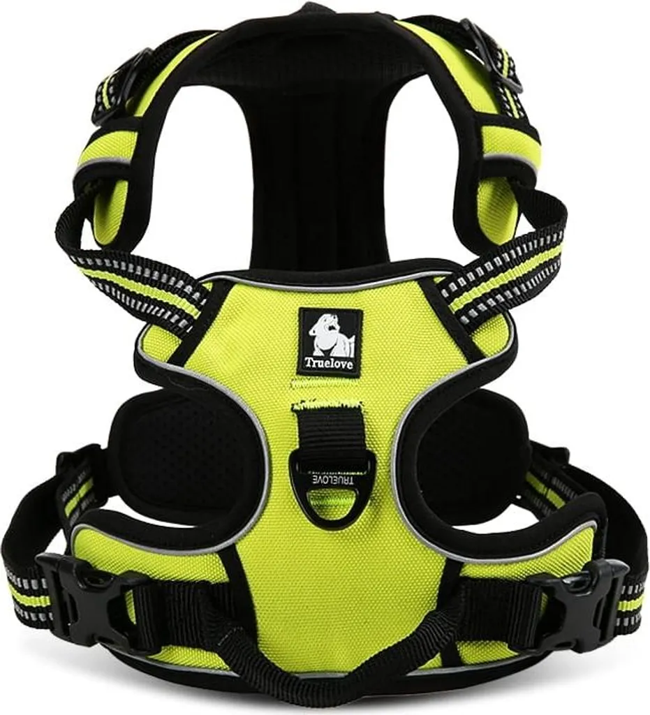 Pettorina riflettente per cani Truelove giallo COMODO M