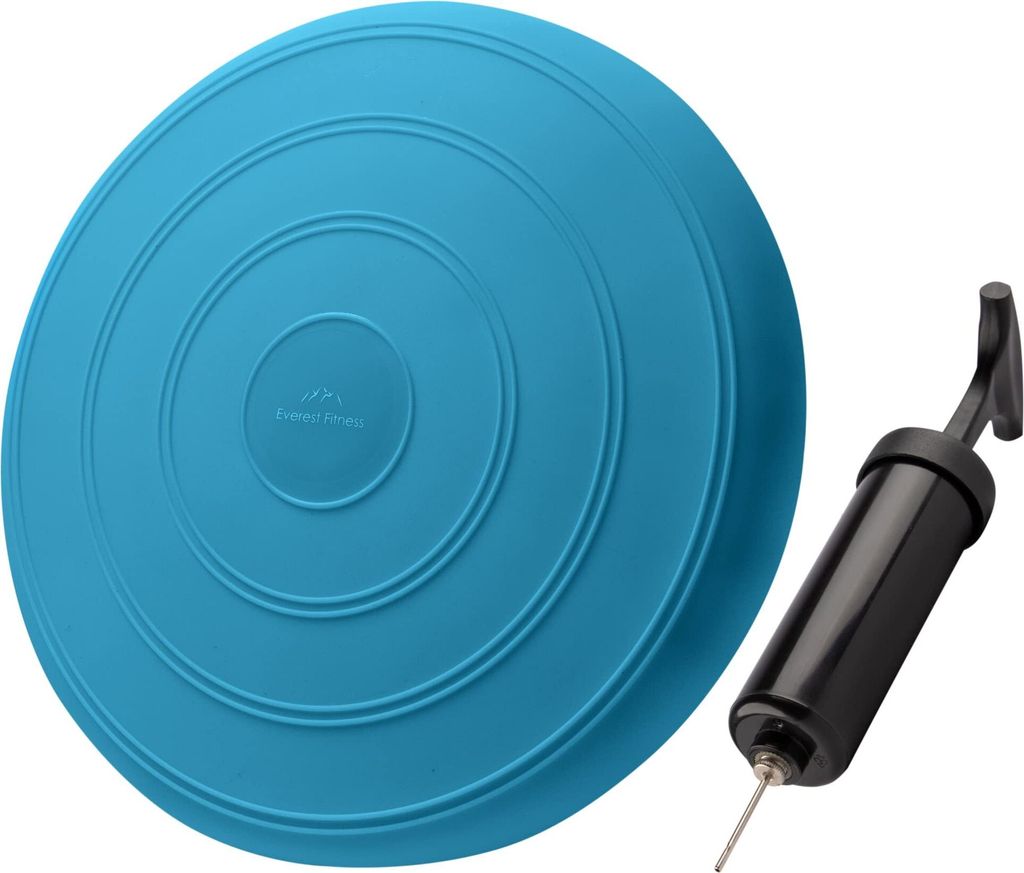 EVEREST FITNESS Balancekissen - Luftkissen mit 33 cm Durchmesser - Ballsitzkissen zur Stärkung der Balance - Orthopädisches Sitzkissen zur Linder...