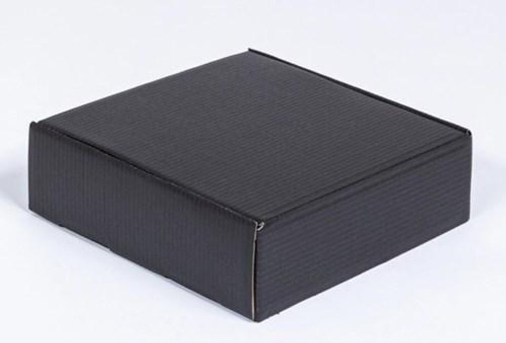 Paket – Karton, Maße: 400 x 300 x 90 mm, schwarz – 100 Stück
