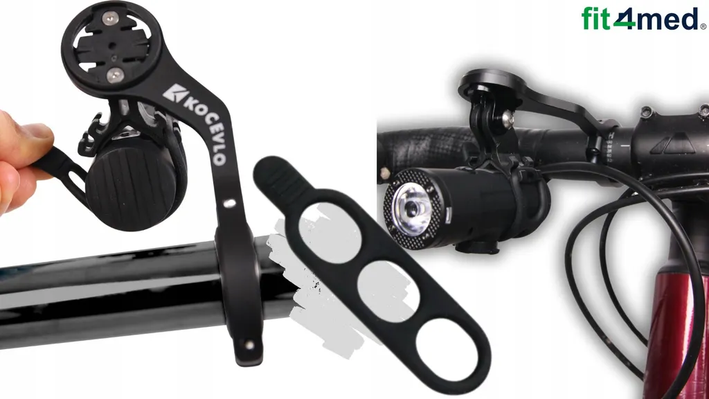 Support Vélo Garmin Double Fonction - Longueur 125mm - Fixation Robuste - 6