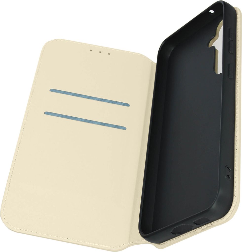 Kunstleder Cover Classic Edition für Samsung Galaxy S23 FE – Gold