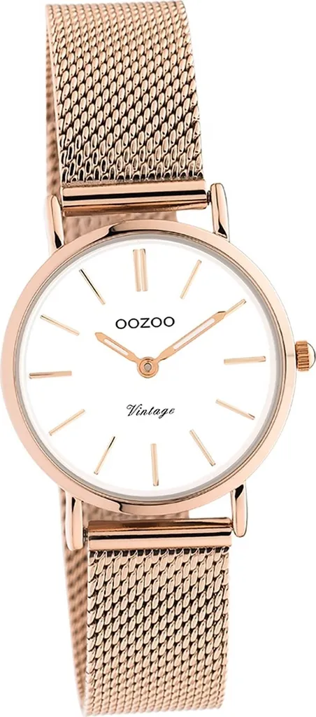 Oozoo orologio unisex in acciaio inossidabile C20233 orologio analogico al quarzo bracciale oro rosa Serie Vintage D2UOC20233