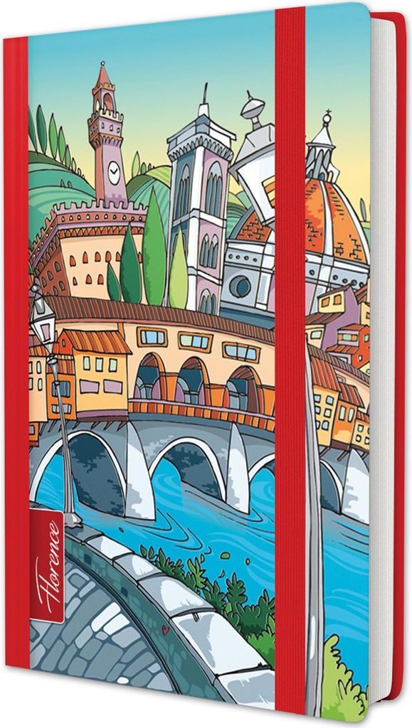 RNK Notizbuch Florence 9x14,3cm liniert 100Bl Produktbild 