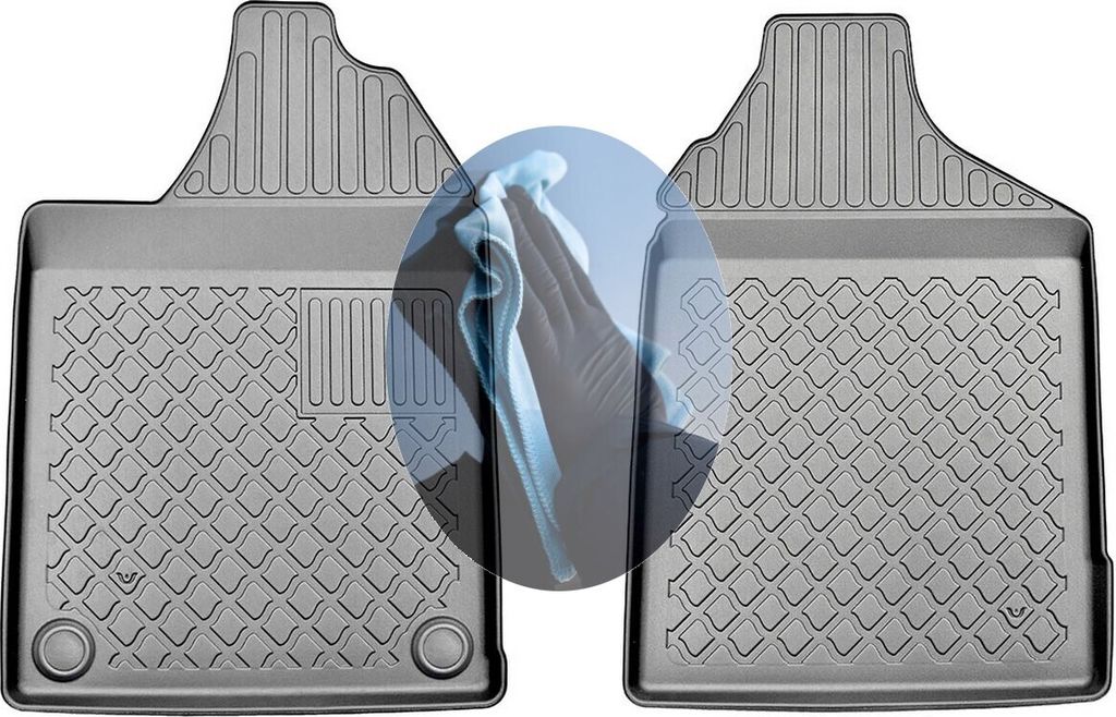 Z521155 TPE-Gummifußmatten kompatibel mit Aixam Minauto Cross Schrägheck Hatchback 3-türer 2010-2016
