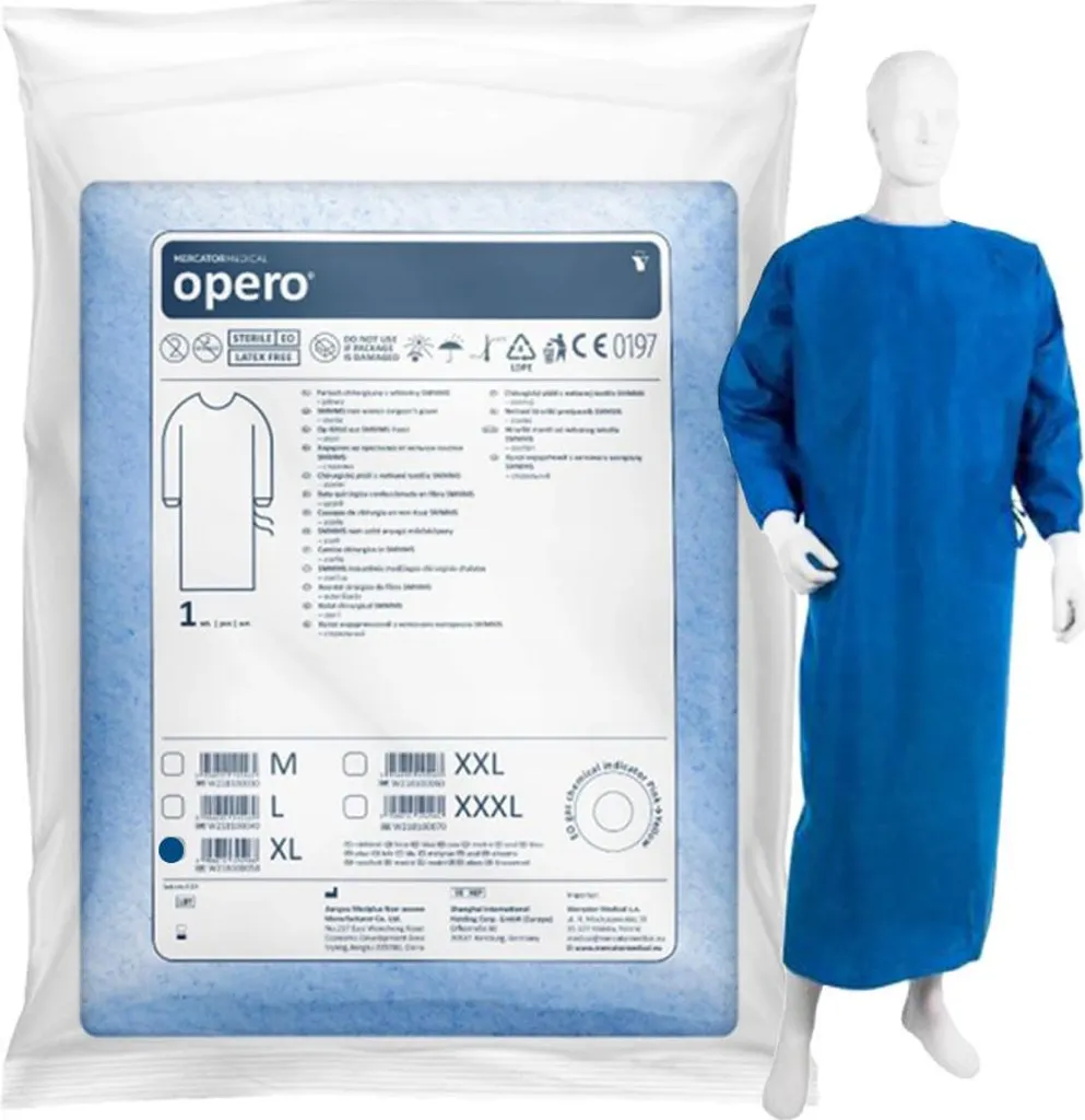 Camice Chirurgico SMMMS 35g Sterile XL - Standard EN13795 per Chirurgia