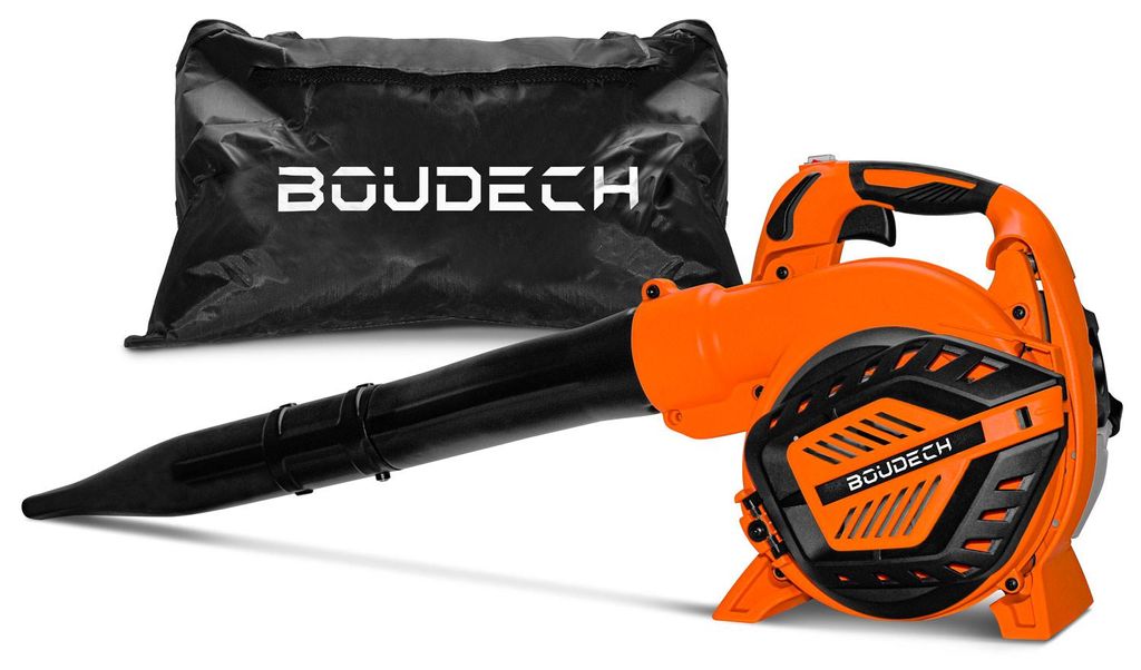 NIUP 26 - Laubsauger 26cc Laubhøcksler. 3in1 Gebløse mit 40L Fangsack. 26cc 2-Takt-Benzinmotor Euro V 7500 U/min