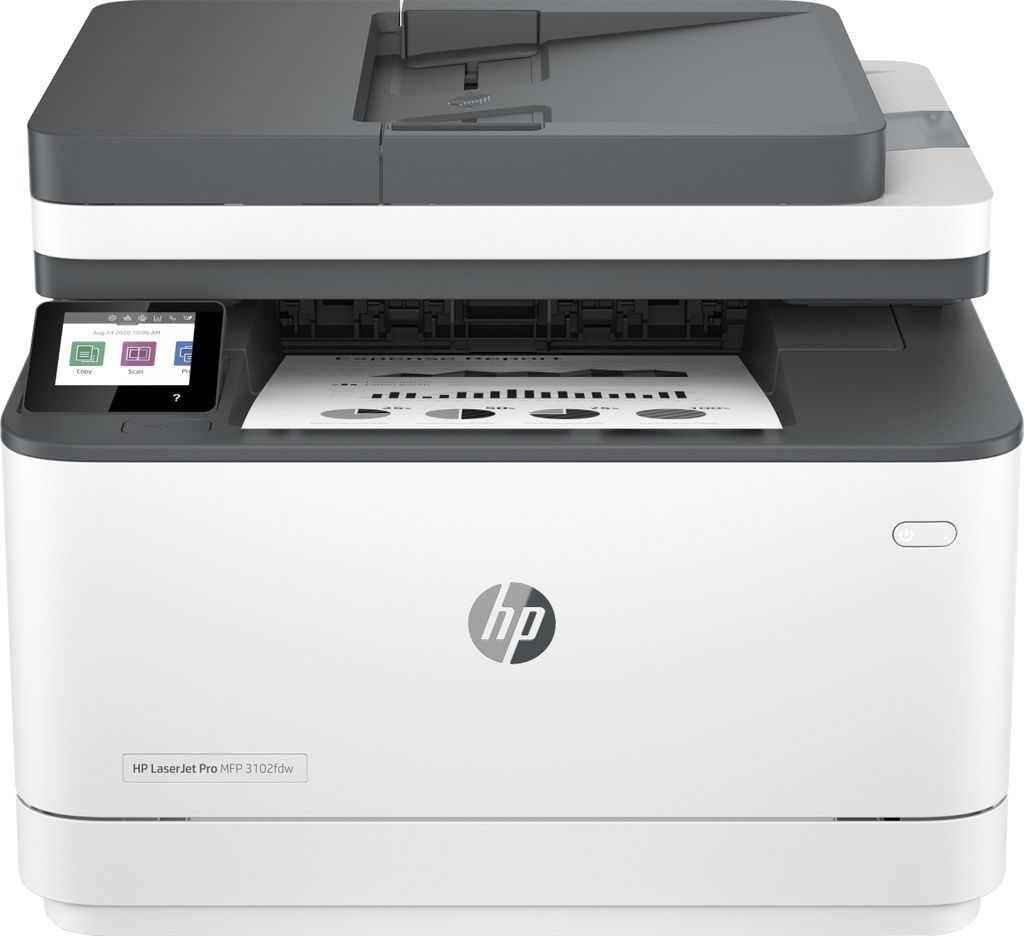 HP LaserJet Pro 3102fdw Wireless Multifunction Schwarzweiß Drucker, Kopierer, Scanner; Duplex