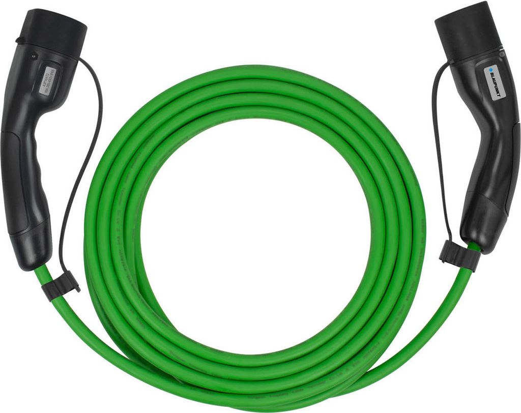 Blaupunkt Ladekabel für Elektroautos - Typ 2 zu 2/8 Meter/16A/3Phasen