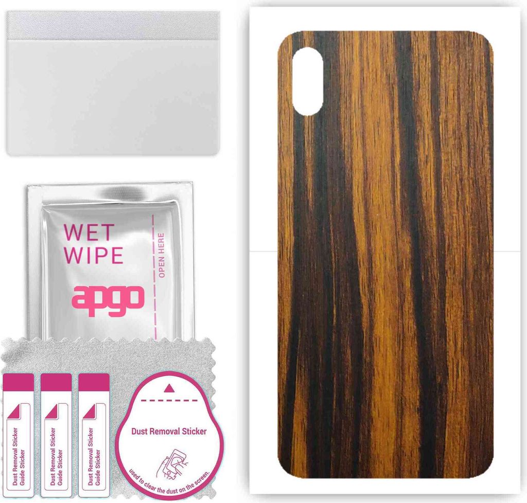 apgo Rückseite Schutzfolie, Skin, kompatibel mit Apple iPhone XS Max, Hinten Displayschutzfolie aus Vinylfolie, kratzfest, einfache Montage - Tige...