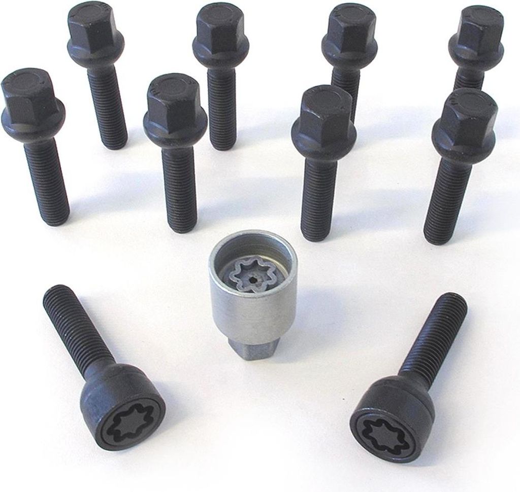 10x H&R Radschraube M14x1,5 M14 43mm SW17 17 mm B1454303SET