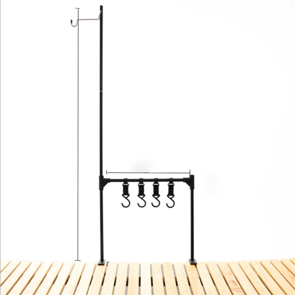 Support de Lampe de Camping INF avec Étagère en Aluminium 100x36cm
