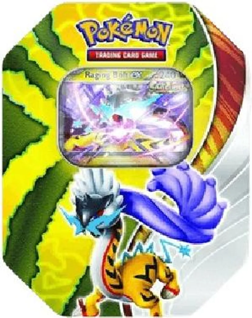 Coffret Pokémon Paradox Destinies avec Boîte ex Raging Bolt en Métal