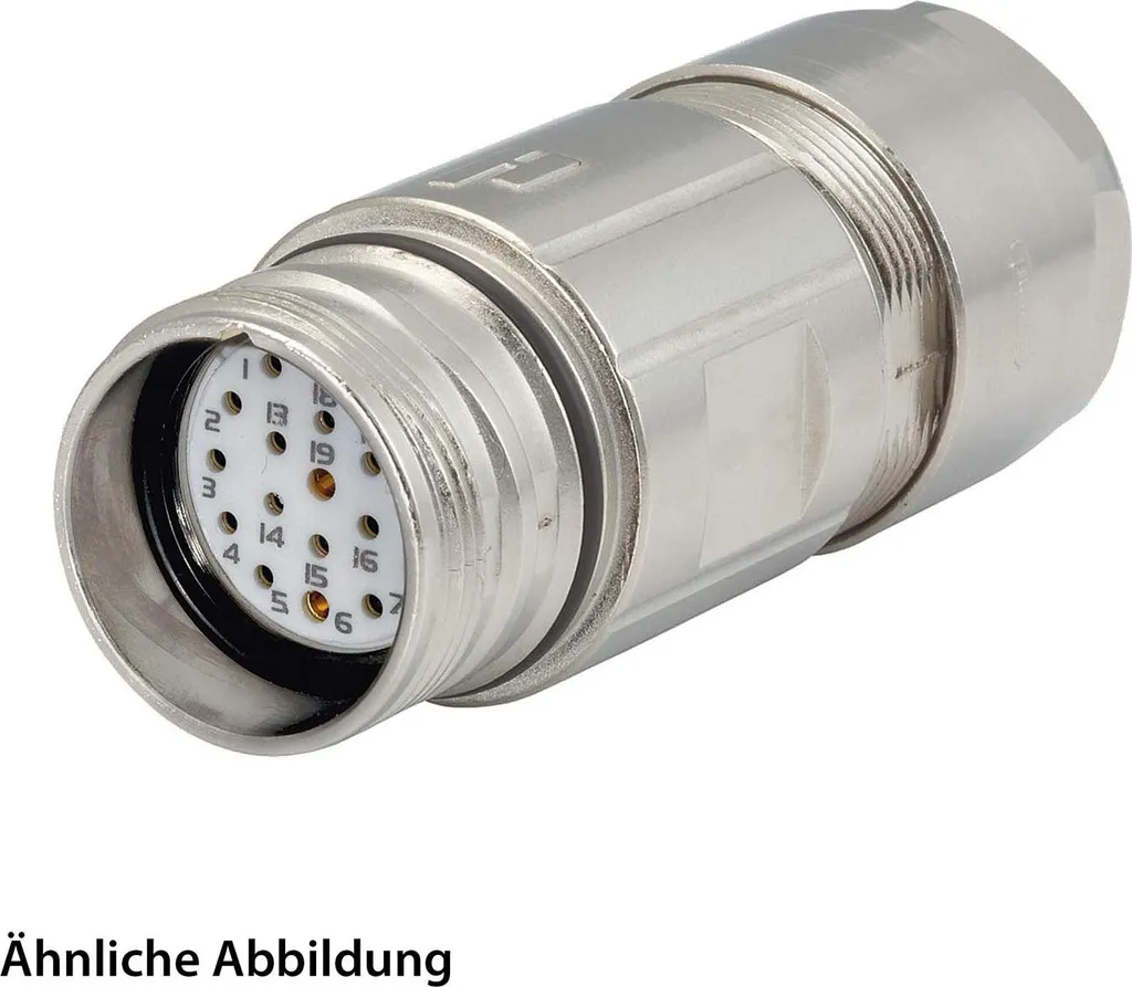 SET HUMMEL incl. contatti M23 Connettore di accoppiamento segnale, inserto a saldare diritto Numero di poli 9 poli 1+8, presa Uscita cavo