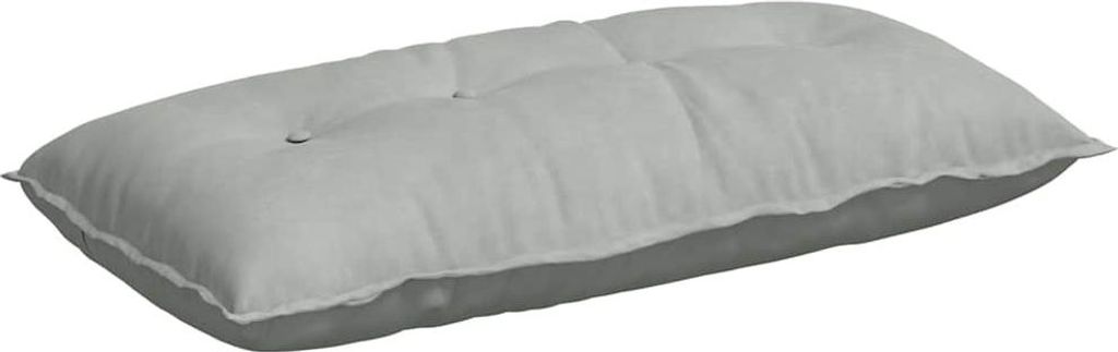 vidaXL Rückenkissen Hellgrau 100 x 50 cm Cordstoff