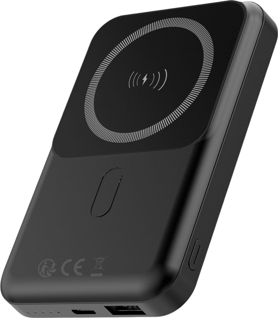 Avizar, Powerbank z podstawką indukcyjną MagSafe, czarny Zdjęcie produktu 