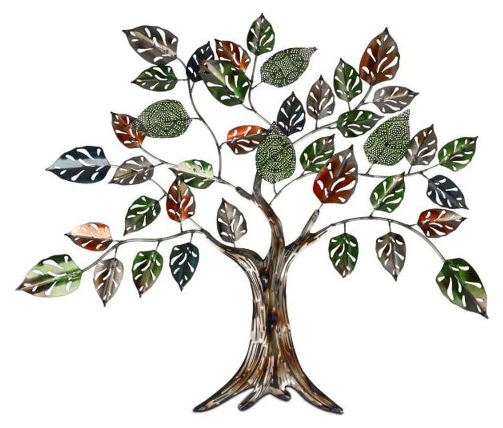Formano Extravagante Wanddeko 74x68 Baum mit Blätter