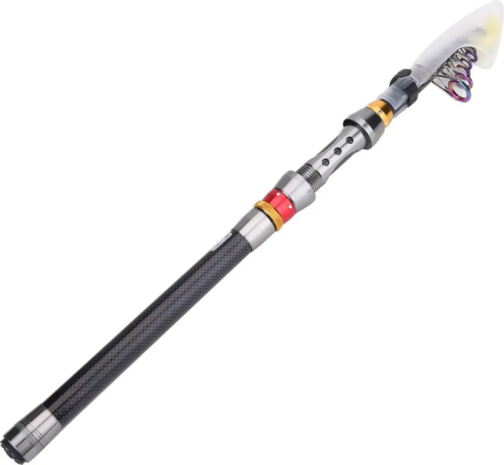 Canne à pêche de voyage télescopique 2.7m carbone légère pour rivière