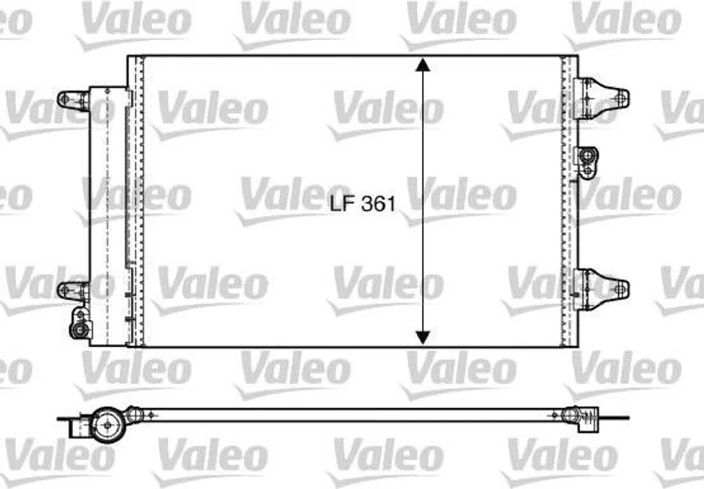 Condensateur Climatisation pour Seat Alhambra et Ford Galaxy Valeo