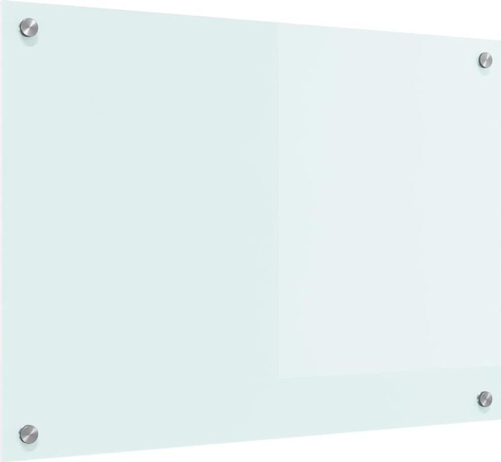 Küchenrückwand Weiß 70 x 50 cm Gehärtetes Glas