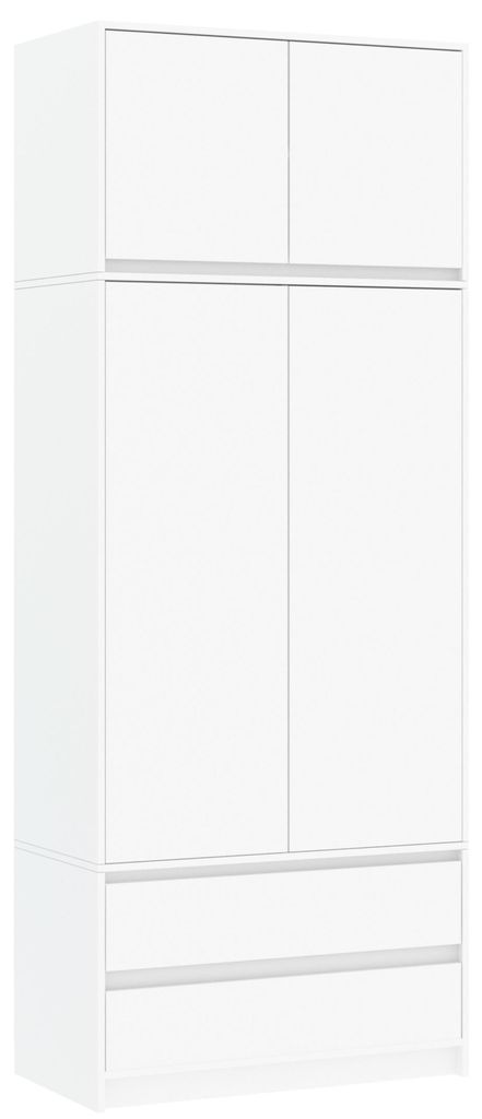 Šatníková skriňa s nadstavcom 90 x 234 cm FRAMIRE B-9-NTIP, Obrázok produktu 