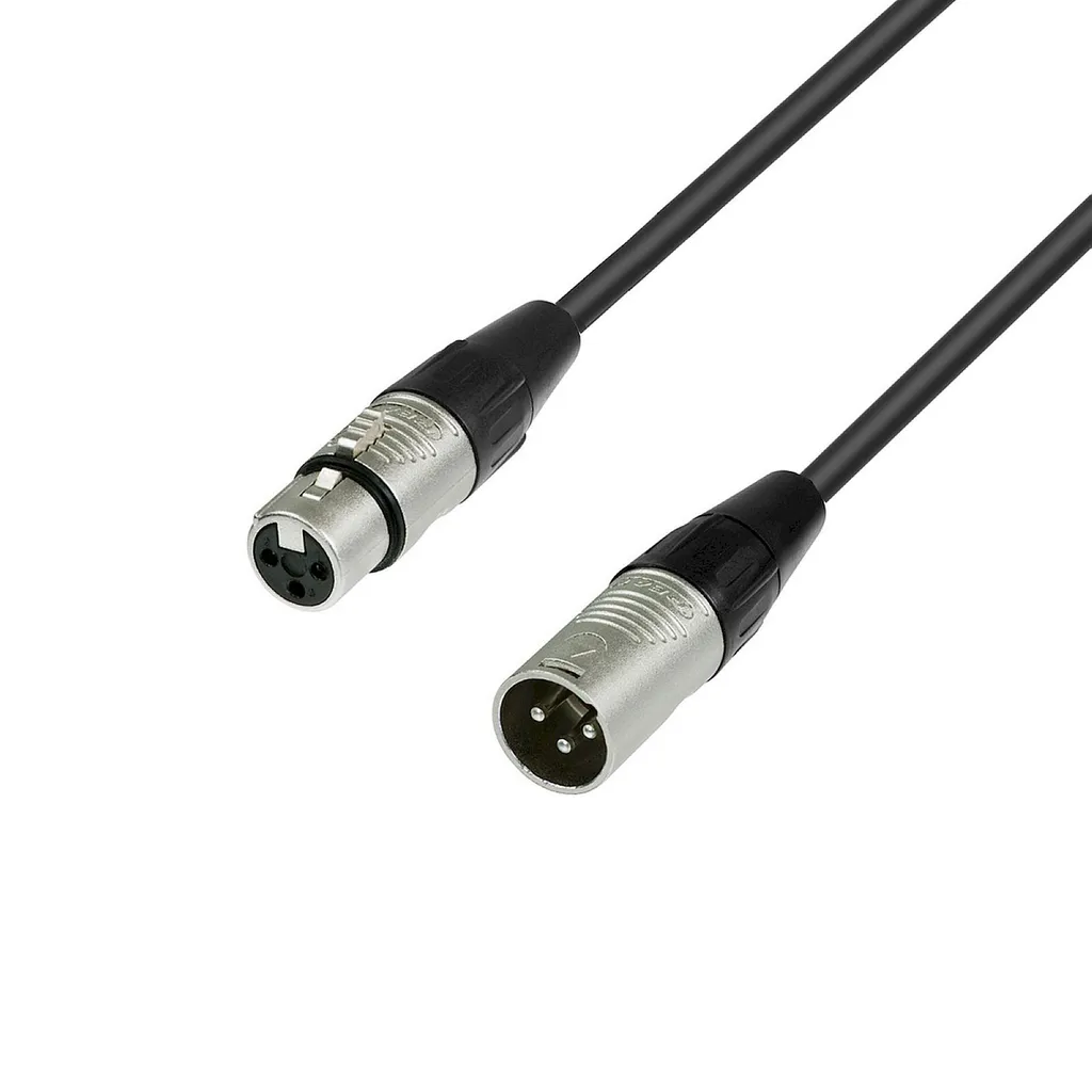 Adam Hall 4 STAR DMF 0100 Cavo DMX REAN XLR 3-pin 1m - Impedenza 110 Ohm
