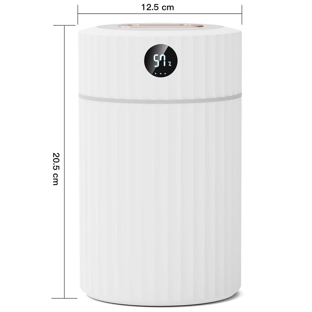 Luftbefeuchter mit Doppel Spray LED Bildschirm, 1,8L Leiser Produktbild 2