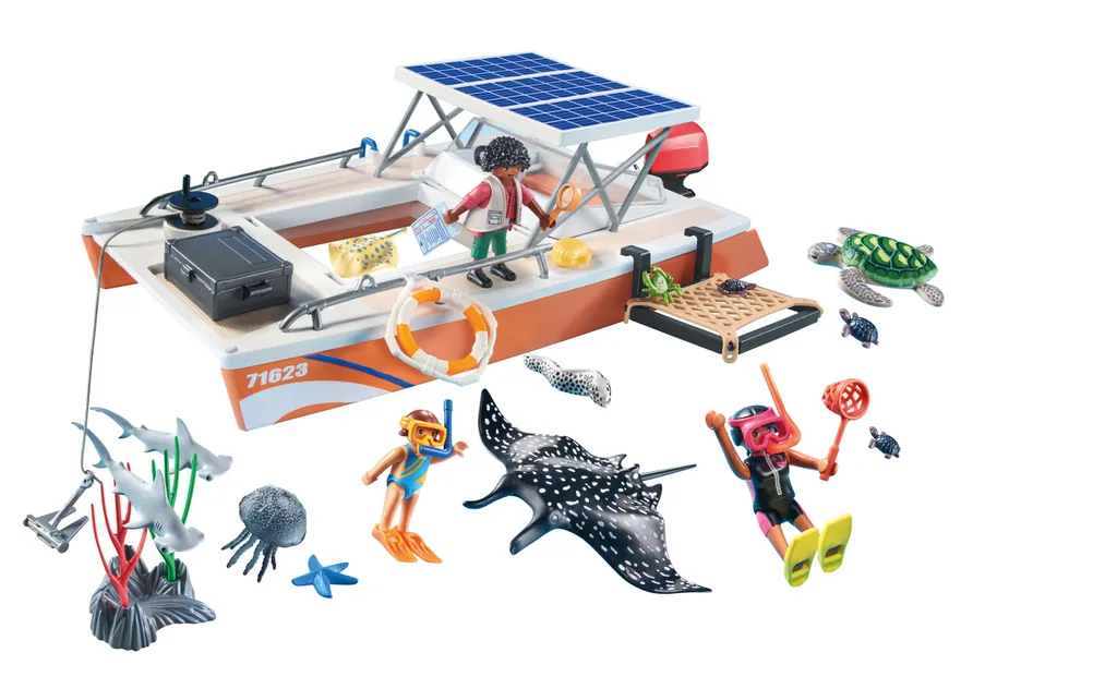 PLAYMOBIL Wiltopia 71623 Plate-forme de Récif Corallien