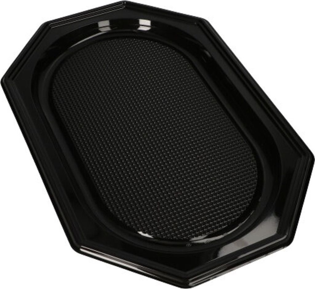 10 Papstar Servierplatten, PET 45 cm x 30 cm schwarz 86001 Produktbild 