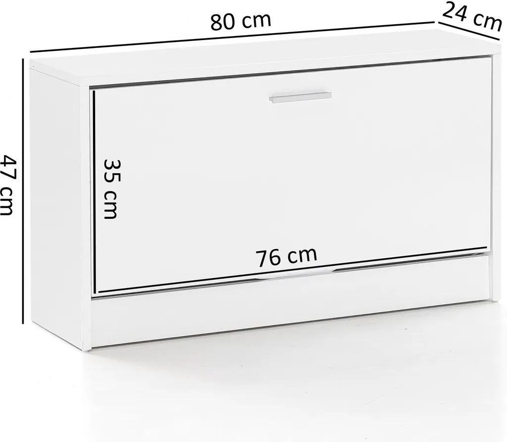 Gagnez de la place avec le banc à chaussures ZOEY bois et assise blanche