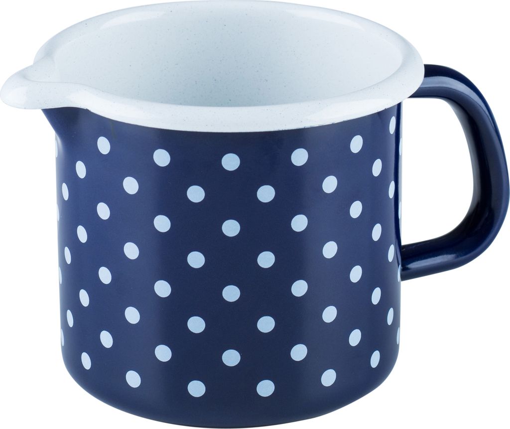Riess Schnabeltopf 10 cm 0,75L Pünktchenblau