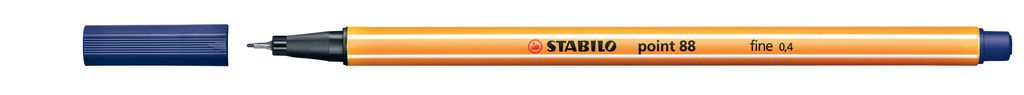 Fineliner - STABILO point 88 - 10er Pack - nachtblau Produktbild 