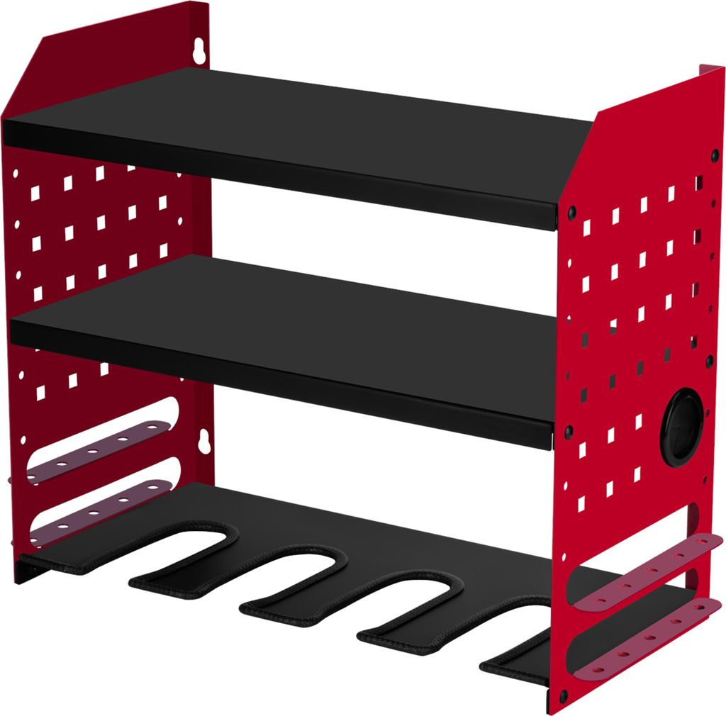 KRAFT&DELE | Werkzeug Wandhalterung, 51x22x40, Akkuschrauber Halterung, Werkzeugspeicher Aufbewahrung, 3 Ebenen WerkzeugstäNder mit Schraubendrehe...