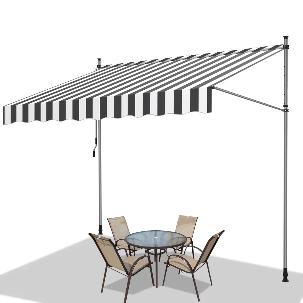 Jiubiaz Tenda da Sole 2 Metri: Trasforma il Tuo Balcone in un'Oasi!
