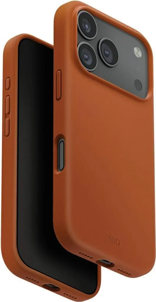 Uniq Lino Arancione iPhone 17 Pro - Cover Originale MagClick