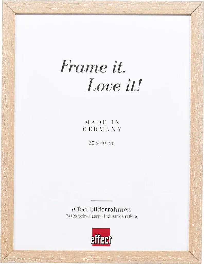 Cornice 18x27 Legno Rovere Calcinato 0549 | Protezione UV Museale