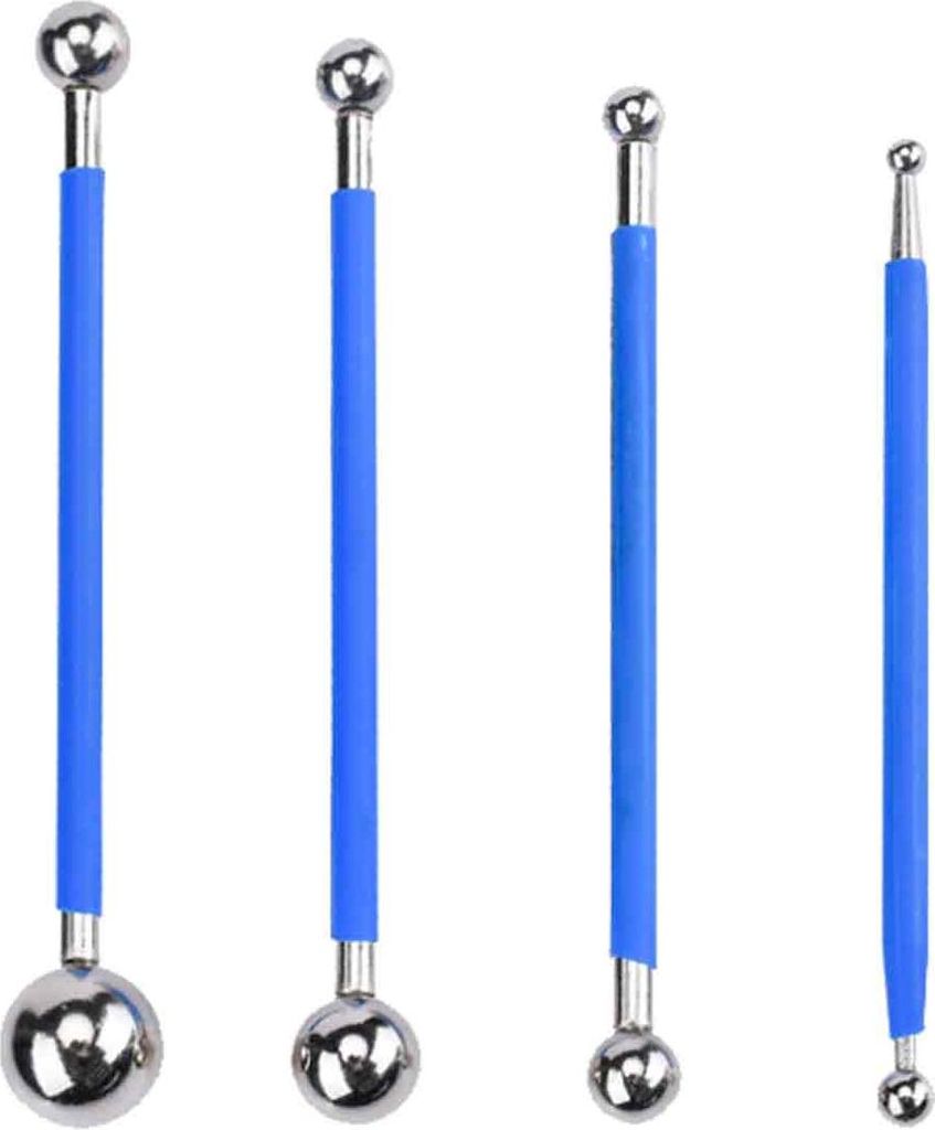 4-teiliges/Set Fliesenversiegelungswerkzeug, Beton-Arbeitsplatten-Versiegelungswerkzeug, doppelte Stahlpresskugel für Badezimmer und Küche