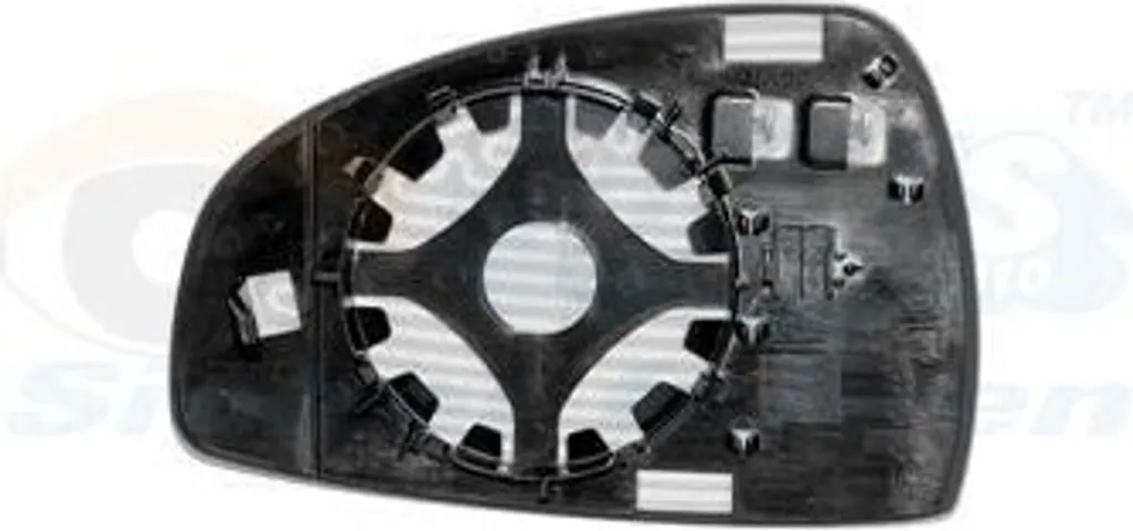 Miroir de rétroviseur droit chauffant Audi TT 8J3 - Verre Convexe Noir