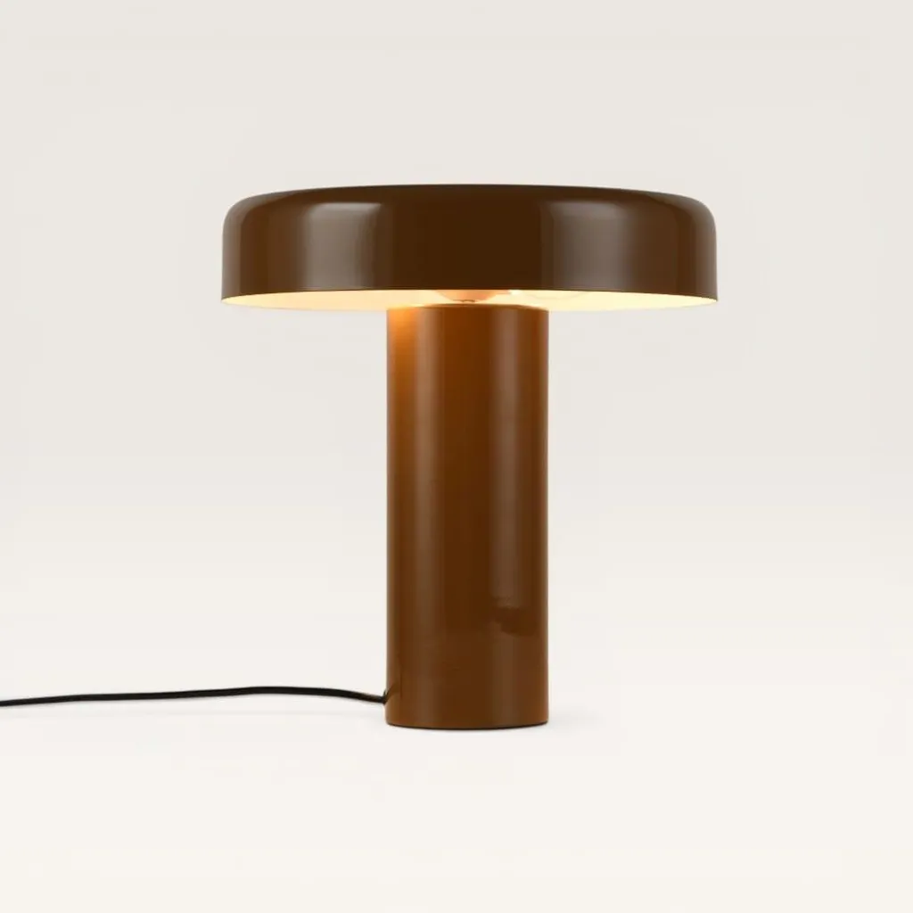 Petite Lampe de Table Bronze Arcene E14 Anti-Éblouissement Chic IP20