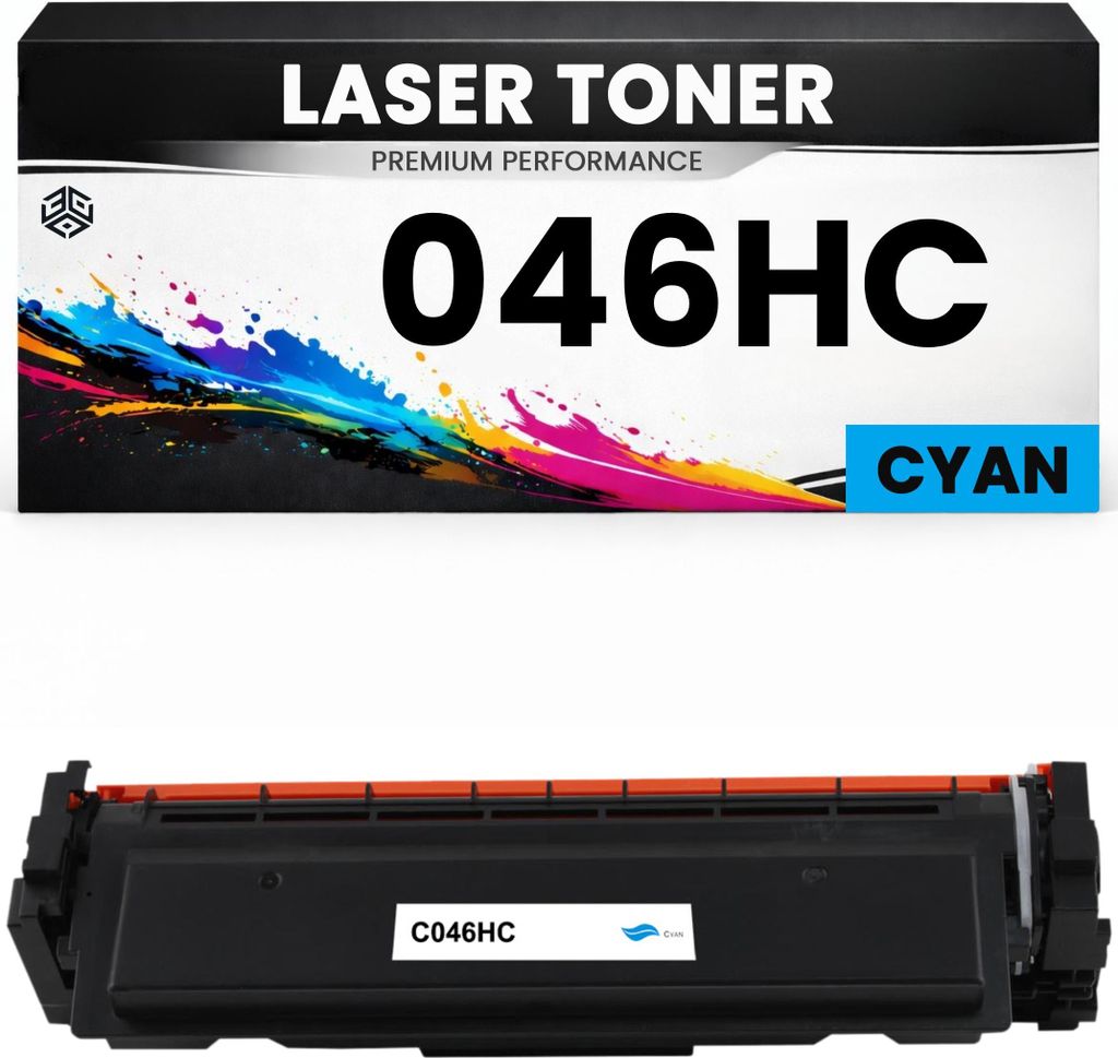 2 x Toner Cartridge 046HC Cyan für Canon kompatibel 046HC Premium Alternative NEU für Canon i-SENSYS LBP653Cdw, LBP654CX, MF732Cdw, MF734Cdw, MF7...