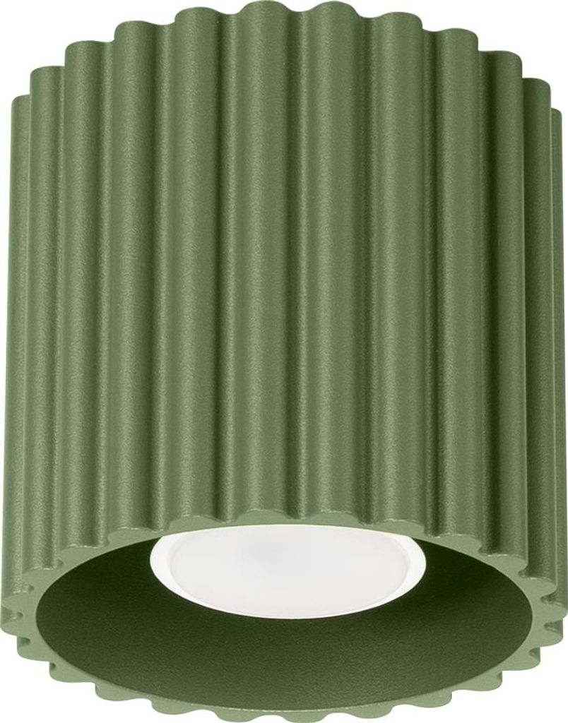 Plafond AURA 1 olivgrün GU10 1xGU10 10W Aluminium 10x10x10cm Sollux Lighting